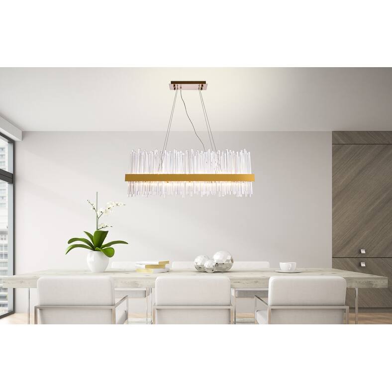 Gold Chandelier Clear Crystal