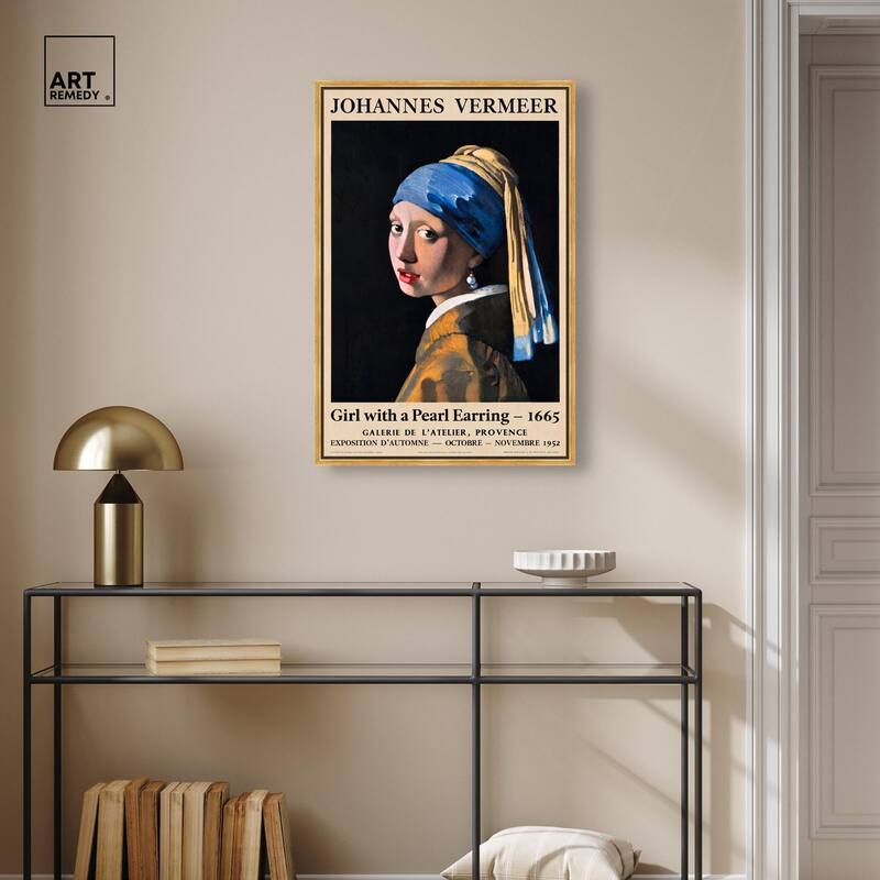 Girl with a Pearl Earring Canvas by Art Remedy