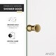 preview thumbnail 5 of 6, ANZZI Romance 72-in. x 33.5-in. Frameless Swinging Shower Door in Brushed Gold
