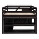 preview thumbnail 10 of 55, Modern Design Loft Bed with Retractable Desk, 3 Drawers, Storage Stairs and Shelves, Full Size