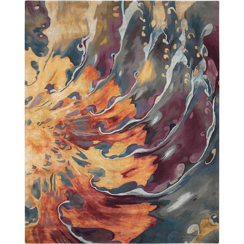 Nourison Prismatic Hand-tufted Abstract Area Rug