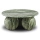 preview thumbnail 3 of 9, Poly & Bark Concrete Marmo Coffee Table with Marble Finish