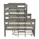 preview thumbnail 35 of 68, Wooden Bunk Bed with Ladder & Guardrails, Solid Wood Low Bunkbeds, can be Convertible into 2 Platform Bedframe