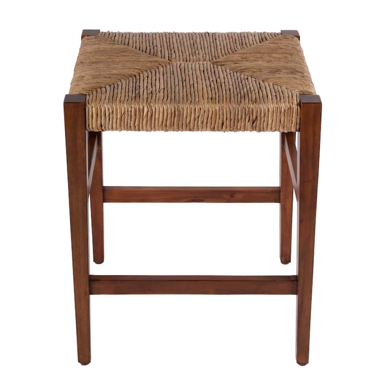 Valencia 24.5 in. Seat Height Woven Backless Counter Stool