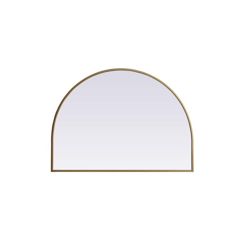Elegant Lighting MR1A3324 Ayra 33" W x 24" H Modern Arched Bathroom - Brass