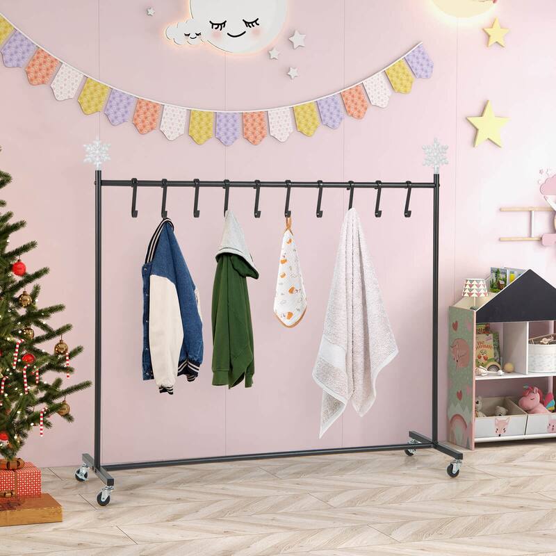 Costway 10-Hook Christmas Stocking Holder Stand on Wheels with 6 - See Details