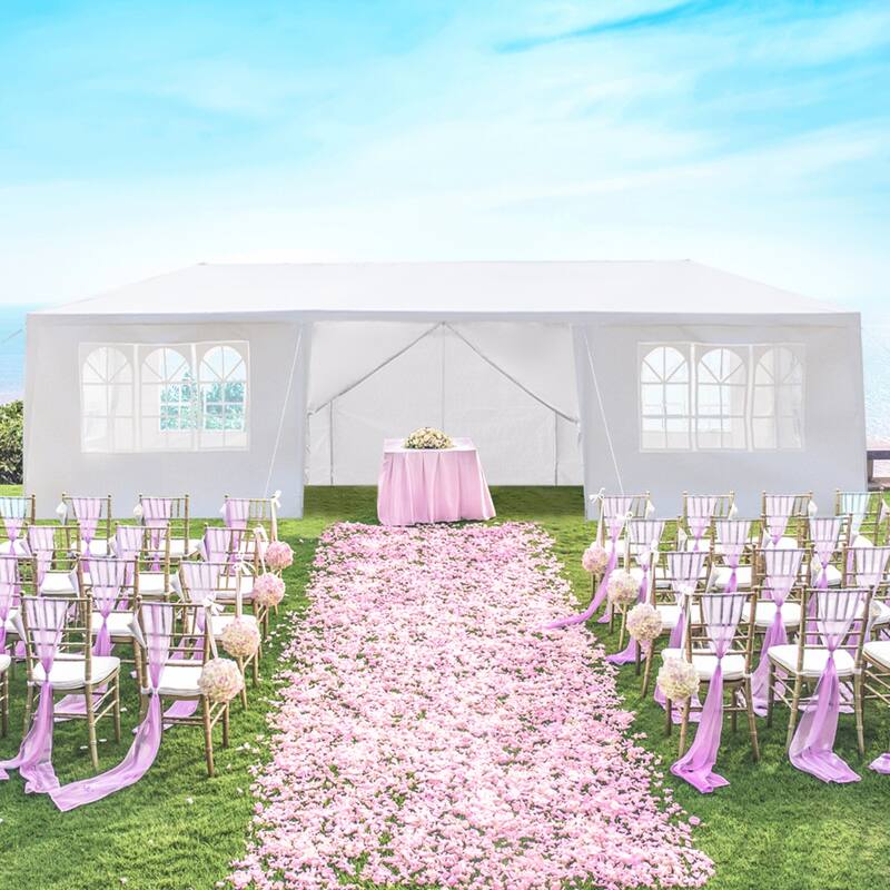 Waterproof Party Tent, Outdoor Canopy with 8 Removable Sidewalls