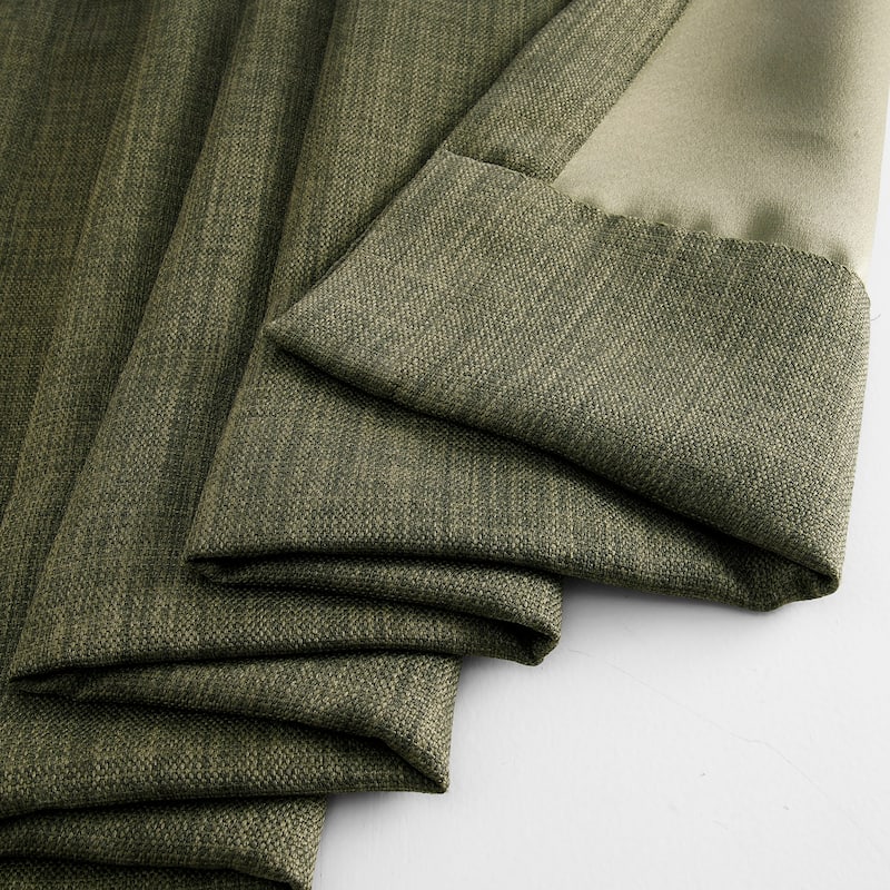 Exclusive Fabrics Faux Linen Extra Wide Room Darkening Curtains (1 Panel)