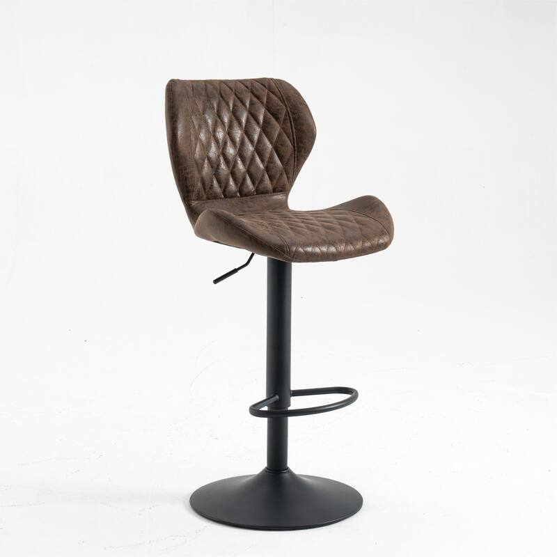HOMYKA Swivel Adjustable Height Stool Set of 4