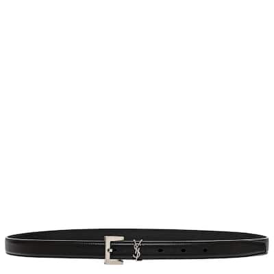 Saint Laurent Cassandre Thin Belt 0.8" Wide