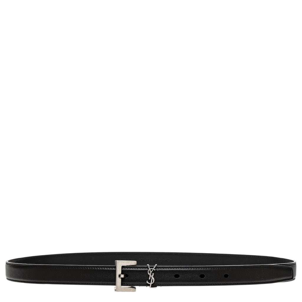 Saint Laurent Cassandre Thin Belt 0.8" Wide
