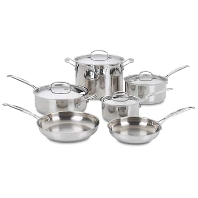 Cuisinart Chef's Classic Nonstick Stainless 10 Piece Set
