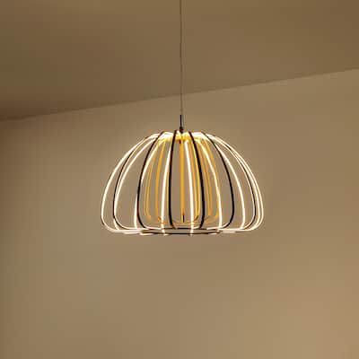 Adjustable Dimmable Cage Integrated LED Pendant, By JONATHAN Y