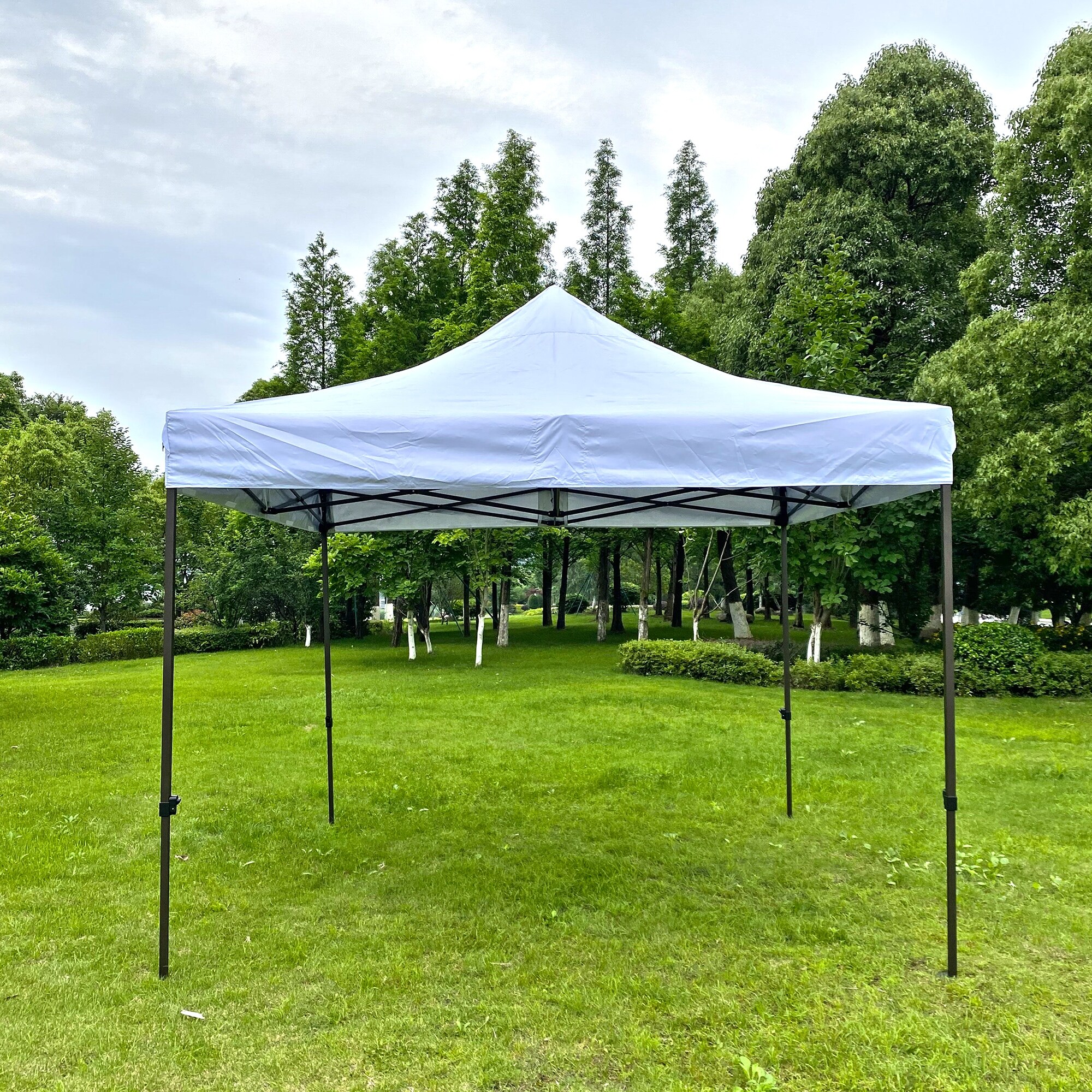 10x10ft EZ Pop Up Canopy Party Wedding Tent Folding Gazebo Sun Shelter Blue Side 