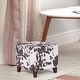 preview thumbnail 50 of 53, Adeco Simple British Style Passionate Cube Ottoman Footstool Brown-Cow