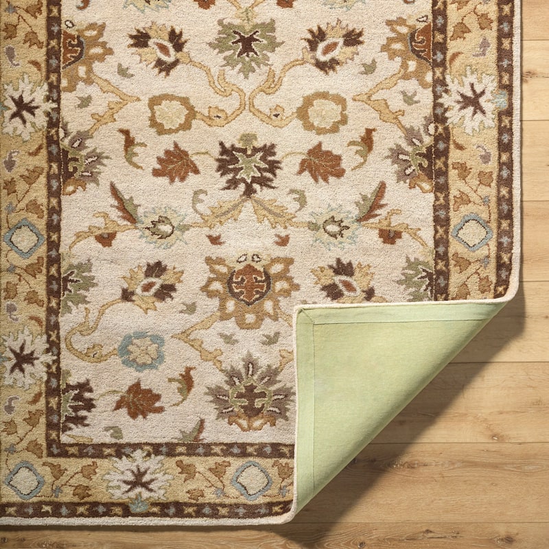 Livabliss Traditional Caesar Border Area Rug