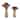 Glittered Mushroom Decor (Set of 2)