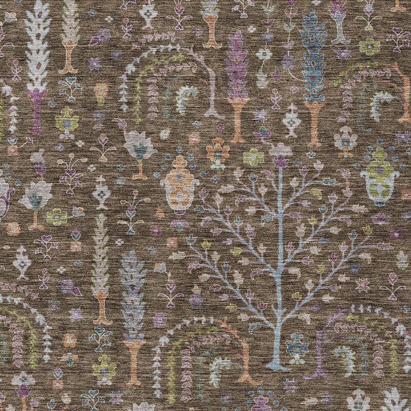 HomeRoots Floral Transitional Rectangle Outdoor Rug