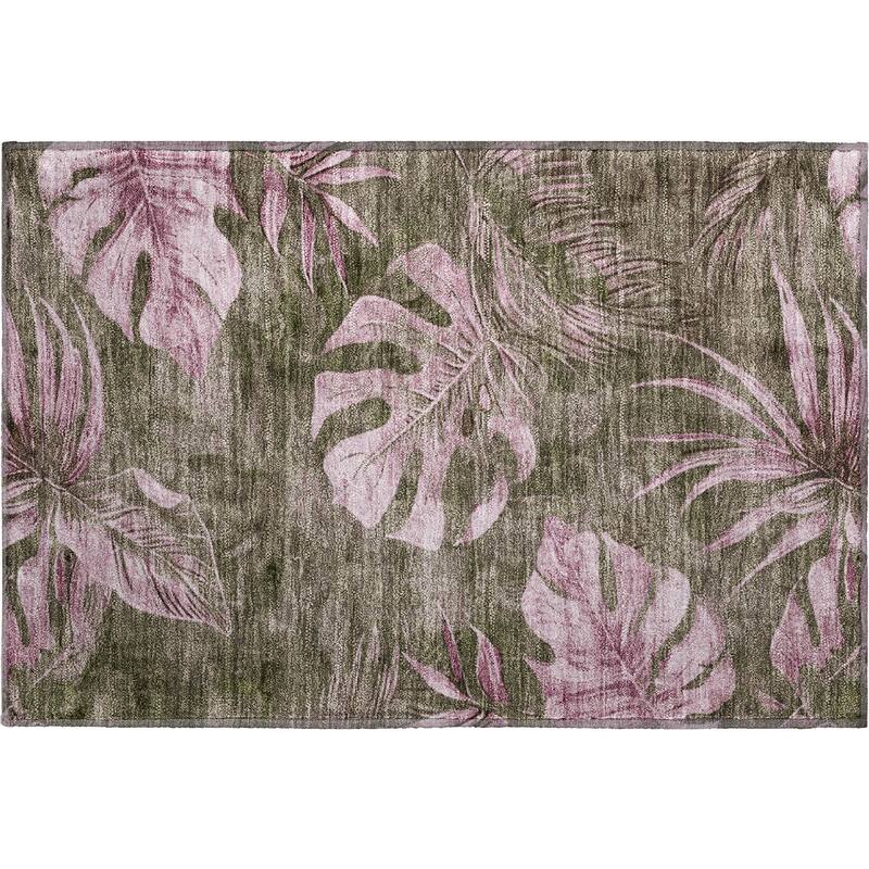 Premium Washable Super Soft Tropical Floral Mayfield Rug