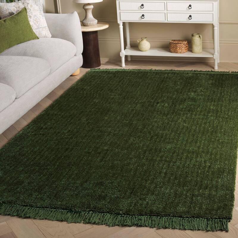 SAFAVIEH Handmade Vermont Neda Rug - Green - 4' x 6'