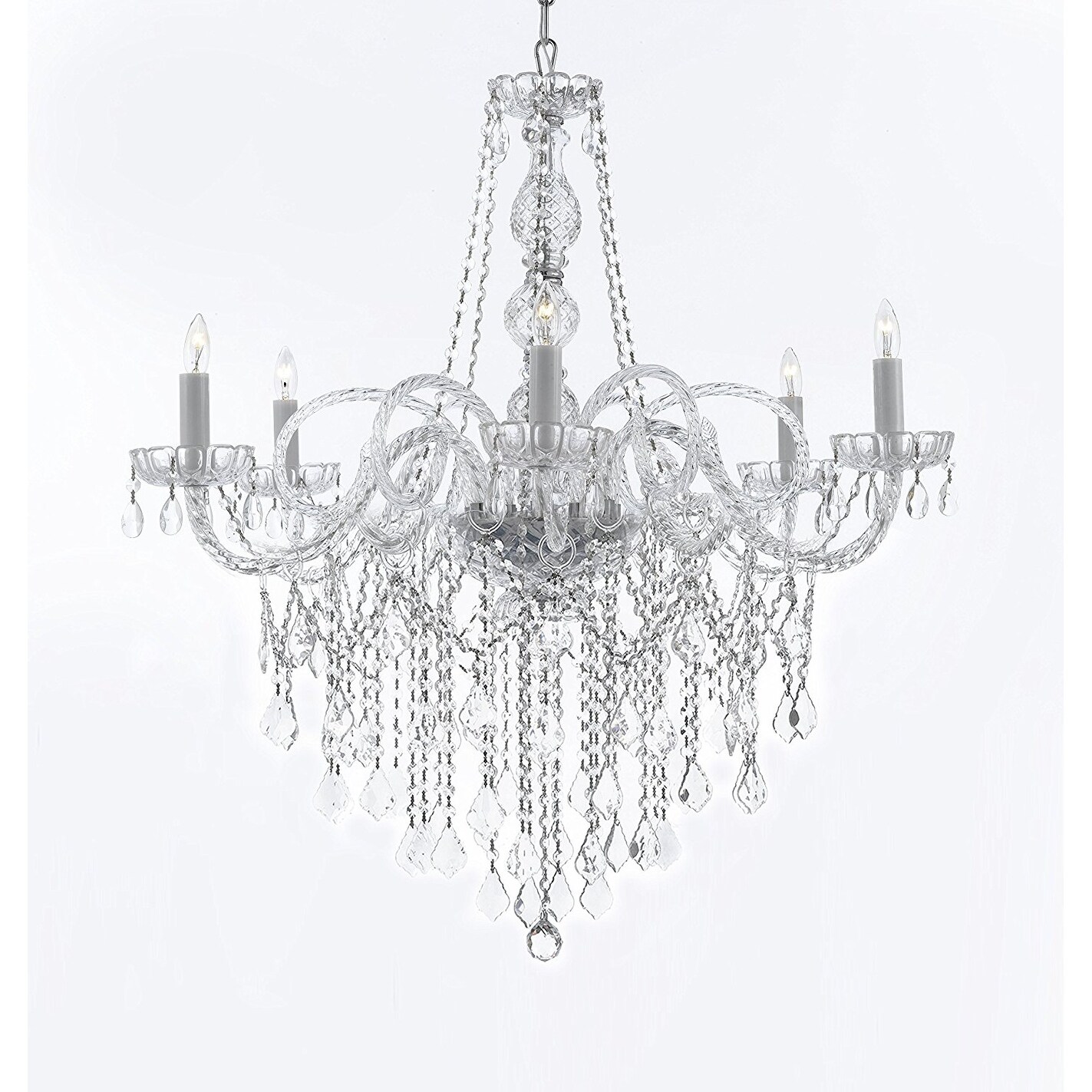 ALL-CRYSTAL CHANDELIER - Chandeliers For Bedrooms by Overstock.com