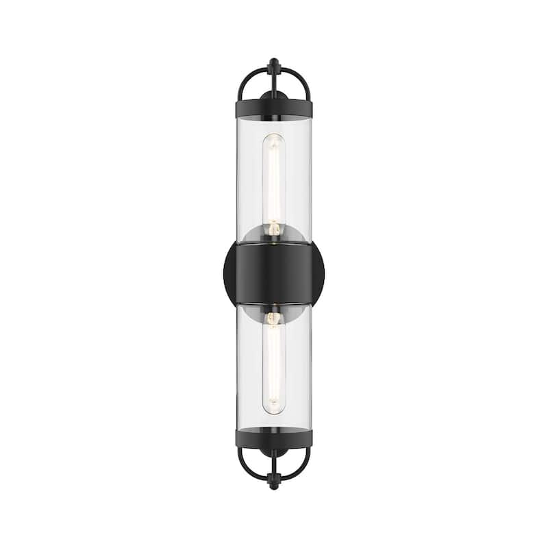 Alora Lighting WV461102 Lancaster 2 Light 21" Tall Wall Sconce - Matte Black
