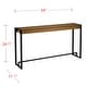 preview thumbnail 15 of 55, SEI Furniture Macen Modern Narrow Industrial Console Table