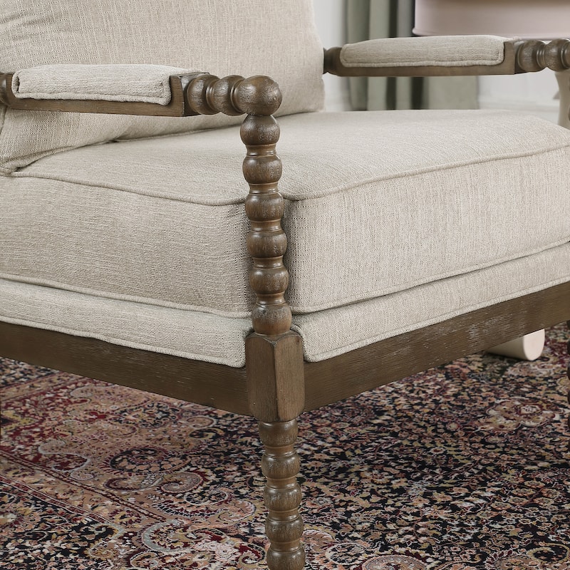 Morden Fort Modern Spindle Chair, Accent Chair for Livingroom
