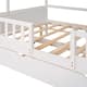 Full Size House Daybed with Twin Trundle, Complete with Safety Barriers ...