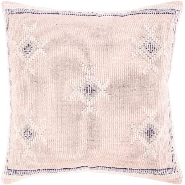 pink boho throw pillow