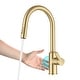 preview thumbnail 106 of 149, Kraus 2-Function 1-Handle 1-Hole Pulldown Sprayer Brass Kitchen Faucet KSF-2830 - 16 5/8" Height (Oletto Sensor Faucet) - BB - Brushed Brass
