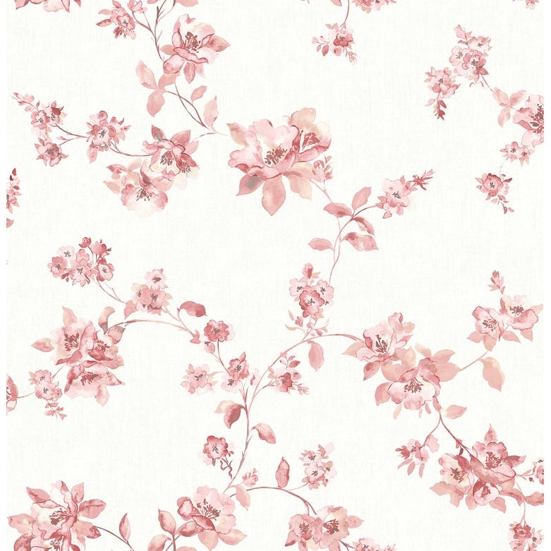 Chesapeake Cyrus Rose Festive Floral Wallpaper - 20.5in x 396in x 0.025in
