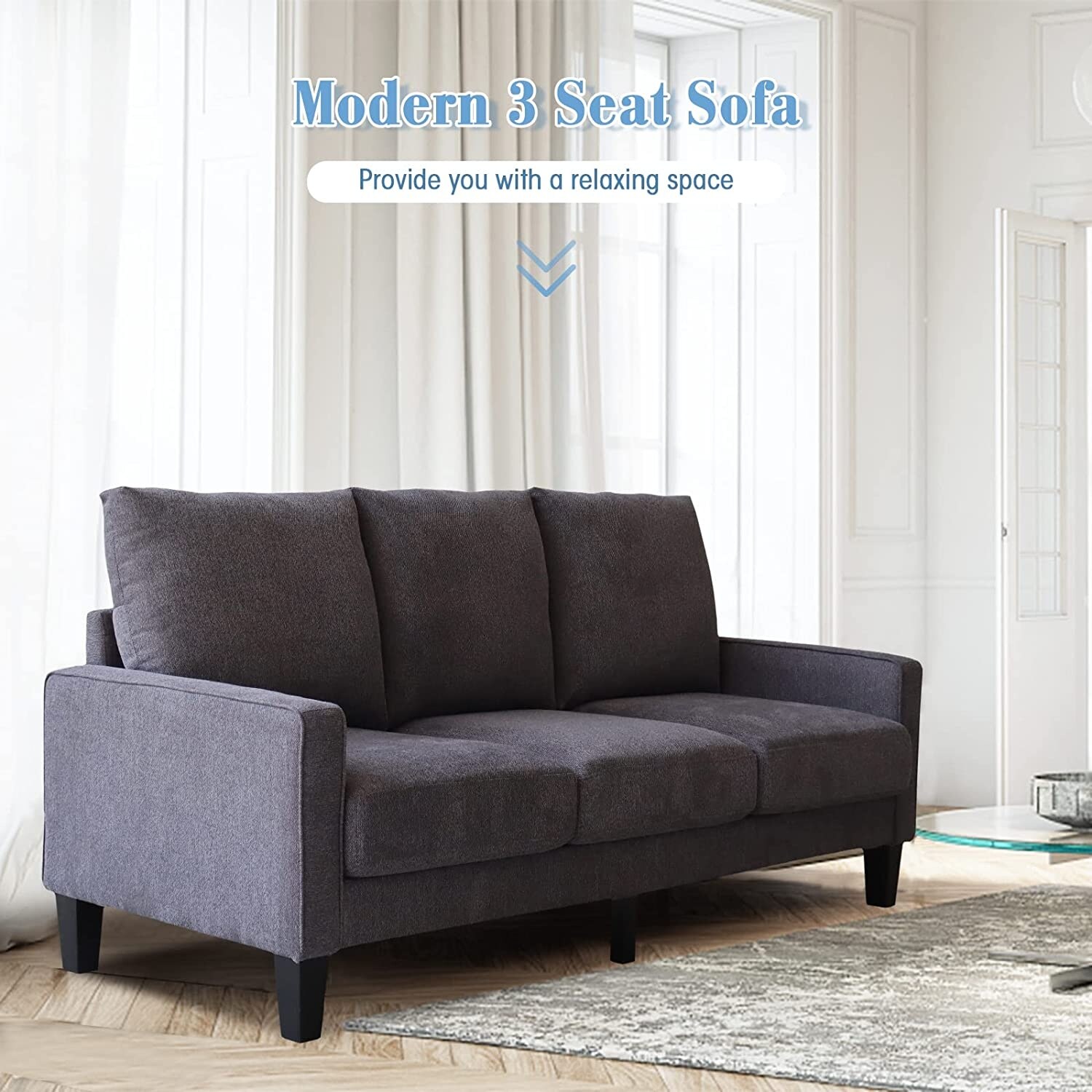 Grey 3 sales seater lounge