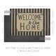 preview thumbnail 3 of 3, Welcome To Our Home Charcoal Stripes Coir Rug Rect 20x30