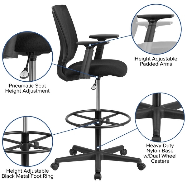Drafting chair store base