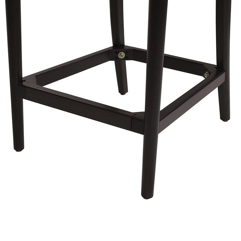 Curved Back Cane Rattan Counter Stool Set