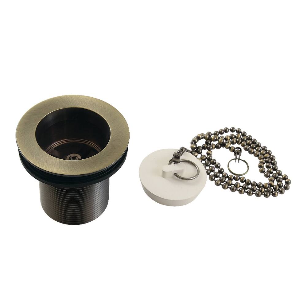 Made To Match 1-1/2-Inch Chain and Stopper Tub Drain with 2-Inch Body Thread
