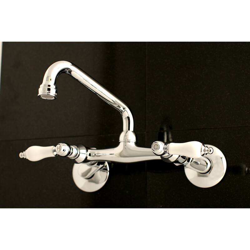 Kingston Brass Two-Handle Wall Mount Kitchen Faucet