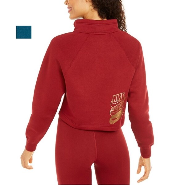 nike metallic full zip hoodie ladies