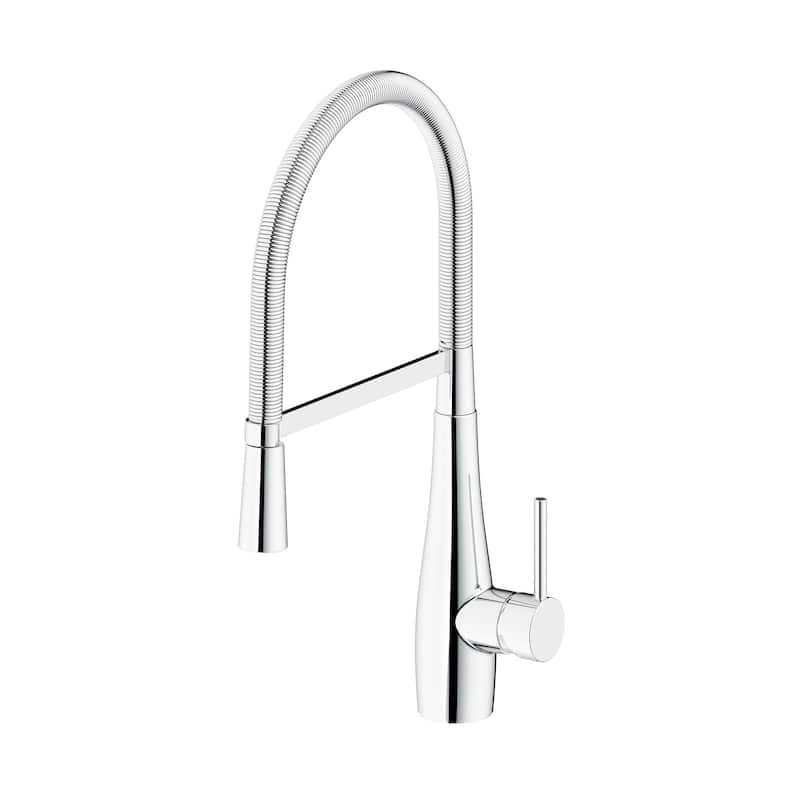 SAFAVIEH Solea Rhapsody Stainless Steel Dual Function Pull-Down Spray Kitchen Faucet - 9.9" x 4.1" x 19.5"