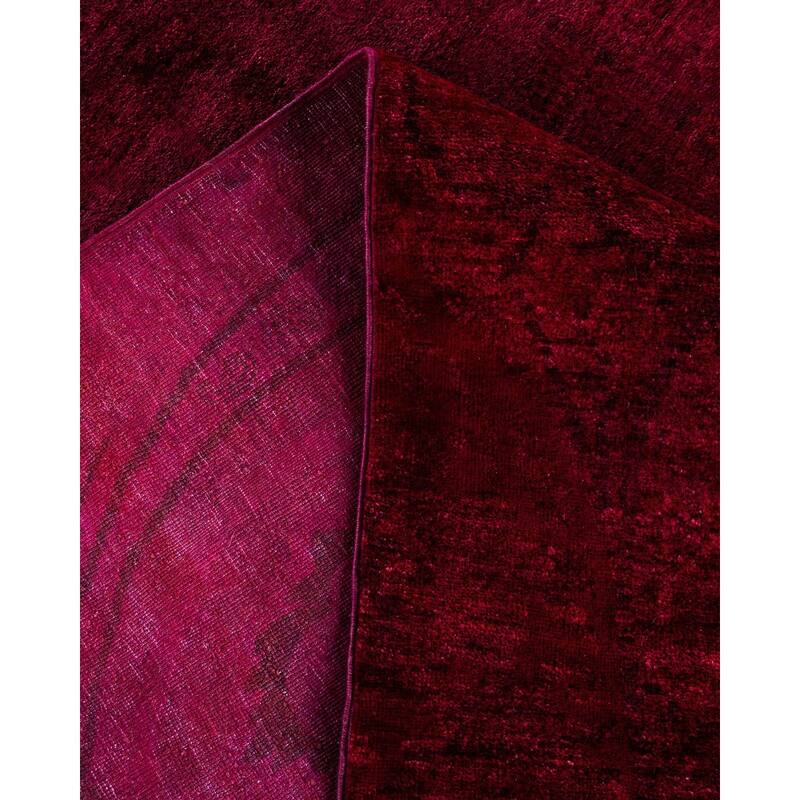 Vibrance One-of-a-Kind Hand-Knotted Area Rug - Red, 7' 7" x 9' 10" - 7' 7" x 9' 10"