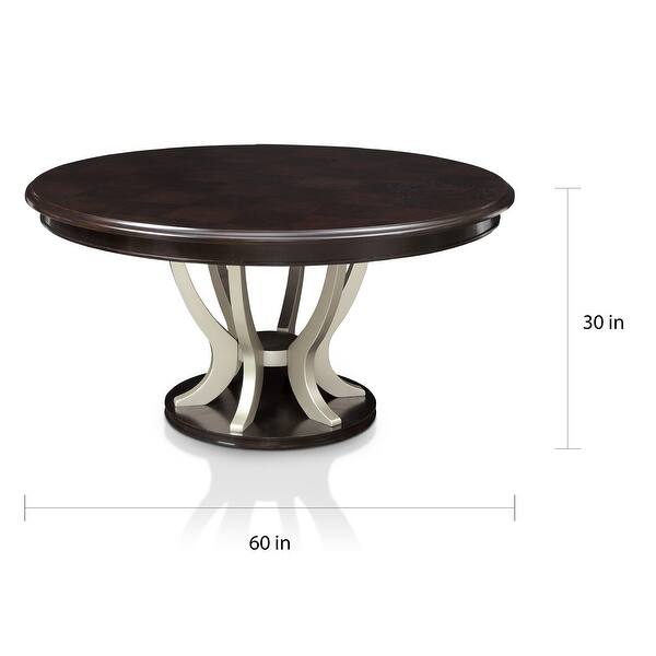 Yablanitsa Contemporary Espresso Wood 7Piece Dining Table Set by