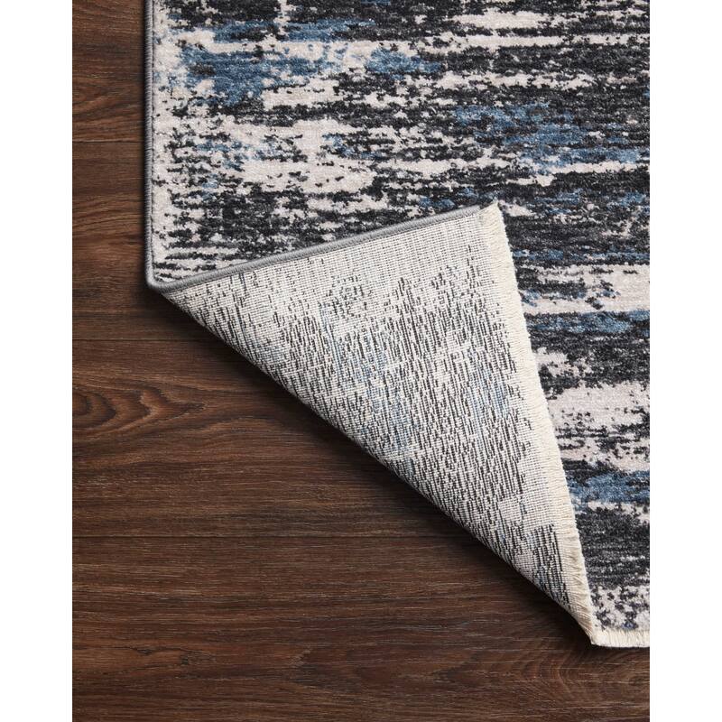 Alexander Home Rain Marble Abstract Area Rug