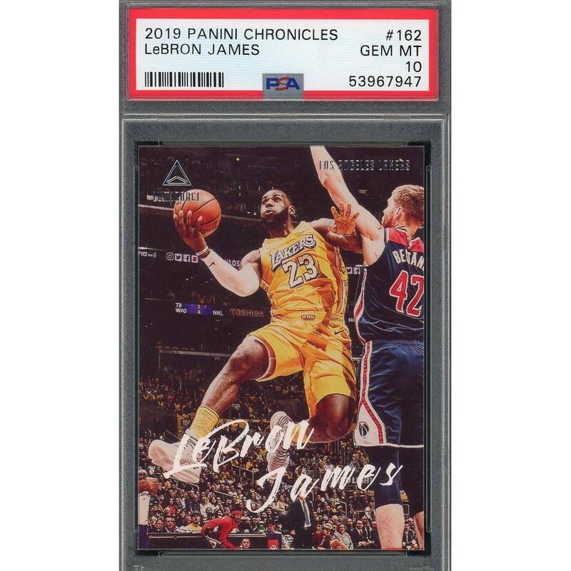 LeBron James 2019 Panini Chronicles Basketball Card #162 Graded PSA 10 - 8'6" x 11'6"
