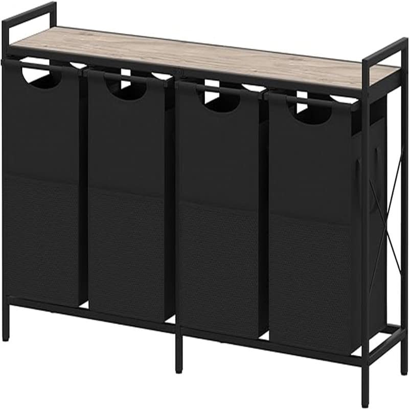 4 Gal Laundry Basket with Large Desktop Sorter for Laundry Room organization - 53.5"L x 13.39"W x 28.27"H
