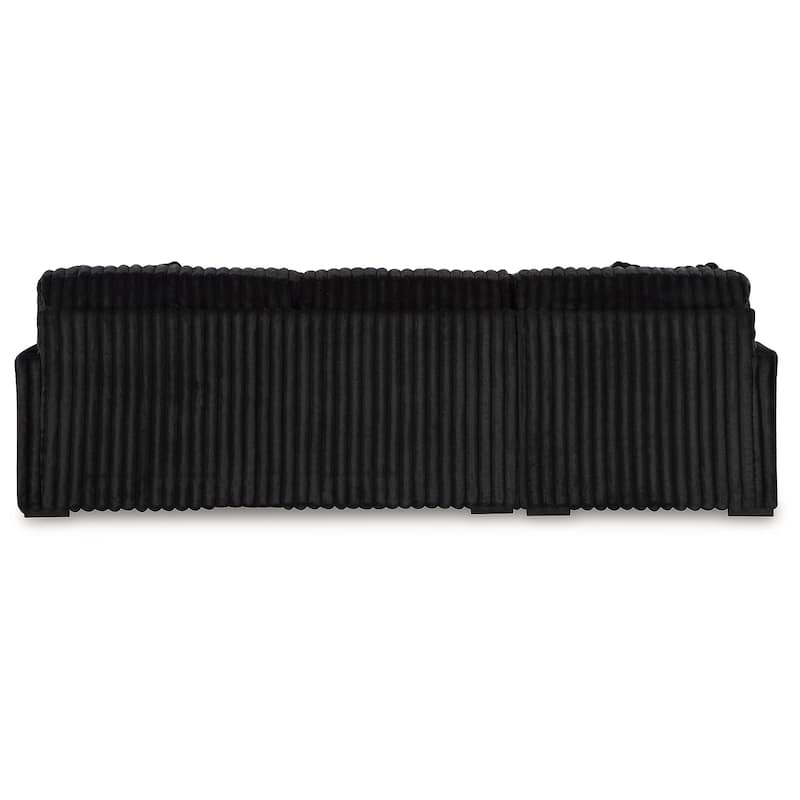 Signature Design by Ashley Midnight-madness Black 2-Piece Sectional Sofa with Chaise - 120" W x 65" D x 40" H