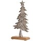 preview thumbnail 4 of 4, Embossed Swaying Tree Metal Christmas Decoration - 12"