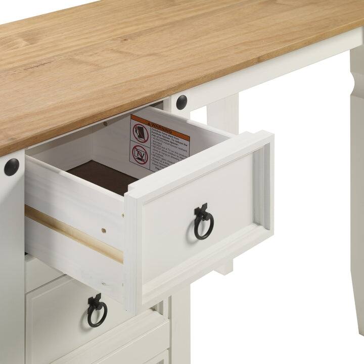 Wood Dressing Table Vanity Makeup Corona Collection | Furniture Dash