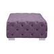 preview thumbnail 3 of 4, ACME Qokmis Ottoman in Purple