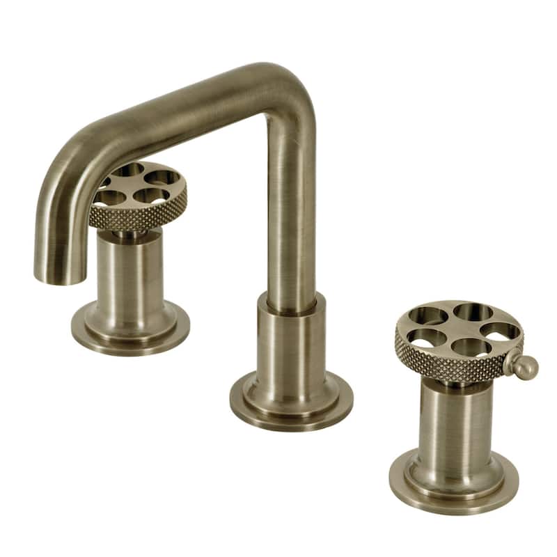 Kingston Brass KS142RKX Webb 1.2 GPM Widespread Bathroom Faucet with - Antique Brass